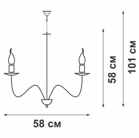 Люстра 6xE14 макс. 40Вт Vitaluce V1104-3/6 Люстра 6xE14 макс. 40Вт Vitaluce V1104-3/6
