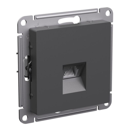 Розетка компьютерная AtlasDesign RJ45 кат.6A механизм базальт SE ATN001486 Розетка компьютерная AtlasDesign RJ45 кат.6A механизм базальт SE ATN001486