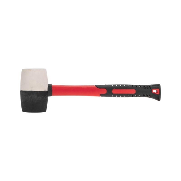 Киянка 450г фибергласовая рукоятка резинов. черн./бел. Kranz KR-12-8153