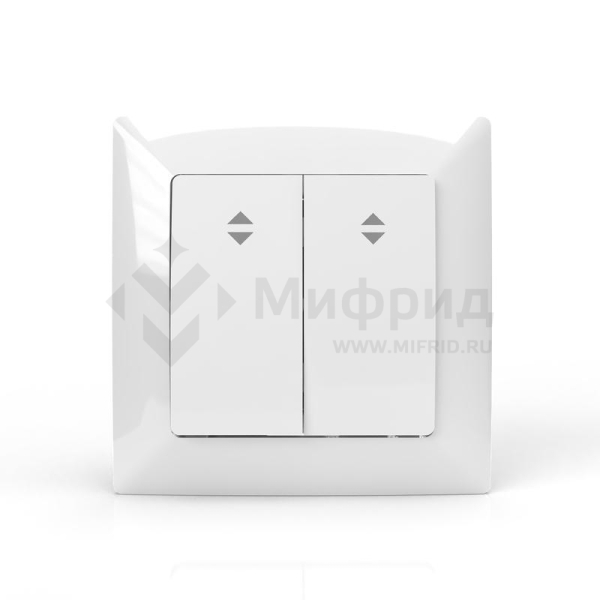 Переключатель проходной 2-кл. СП AVA 10А IP20 в сборе бел. TOKOV ELECTRIC TKL-AV-P2F-C01