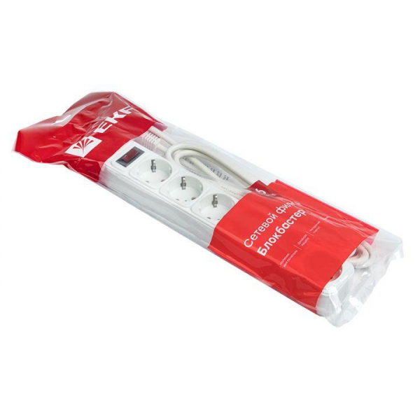 Удлинитель с сетевым фильтром 6х3м с заземл. 16А IP20 Блокбастер XL 3.2кВт ПВС 3х1 с выкл. PROxima EKF UFA16-310-6-03 Удлинитель с сетевым фильтром 6х3м с заземл. 16А IP20 Блокбастер XL 3.2кВт ПВС 3х1 с выкл. PROxima EKF UFA16-310-6-03