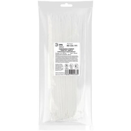Хомут кабельный Simple 3.6х250 бел. NO-224-191 (уп.100шт) Эра Б0066023