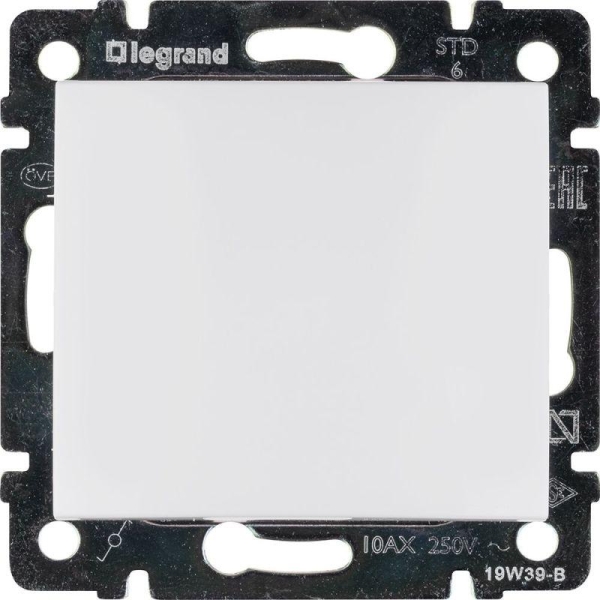 Переключатель проходной 1-кл. СП Valena 10А IP31 250В механизм бел. IEK 774406 Переключатель проходной 1-кл. СП Valena 10А IP31 250В механизм бел. IEK 774406