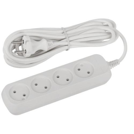 Удлинитель 4х5м без заземл. ПВС 2х0.75 UDL-10-450 Greenline Эра Б0065063