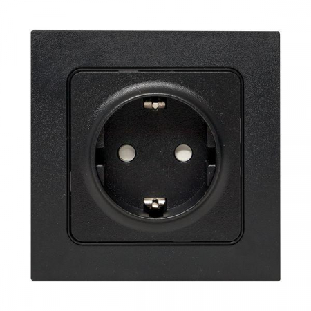 Розетка 1-м СП Стокгольм 16А с заземл. защ. шторки винтов. клеммы механизм черн. PROxima EKF EZR16-028-20 Розетка 1-м СП Стокгольм 16А с заземл. защ. шторки винтов. клеммы механизм черн. PROxima EKF EZR16-028-20