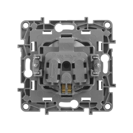 Розетка 1-м СП Etika 16А IP31 250В 2P+E с заземл. защ. шторки немецк. стандарт винтов. клеммы механизм антрацит IEK 672622 Розетка 1-м СП Etika 16А IP31 250В 2P+E с заземл. защ. шторки немецк. стандарт винтов. клеммы механизм антрацит IEK 672622