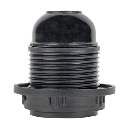 Патрон карболитовый с кольцом E27 черн. EKF LHC-E27-r-s Патрон карболитовый с кольцом E27 черн. EKF LHC-E27-r-s