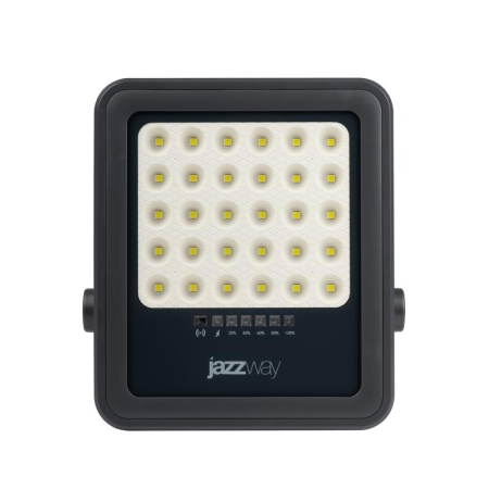 Прожектор светодиодный PFL SOLAR 02 100 6500К GR IP65 ДО с солнечн. панелью и пультом Pro+ JazzWay 5058477