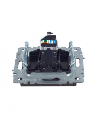 Розетка компьютерная СП RJ45 кат.5E BRITE РК10-БрТБ механизм бронза IEK BR-K10-1-K45 Розетка компьютерная СП RJ45 кат.5E BRITE РК10-БрТБ механизм бронза IEK BR-K10-1-K45