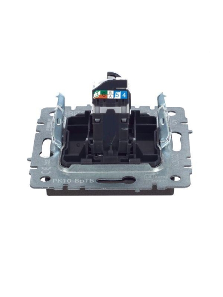 Розетка компьютерная СП RJ45 кат.5E BRITE РК10-БрТБ механизм бронза IEK BR-K10-1-K45 Розетка компьютерная СП RJ45 кат.5E BRITE РК10-БрТБ механизм бронза IEK BR-K10-1-K45