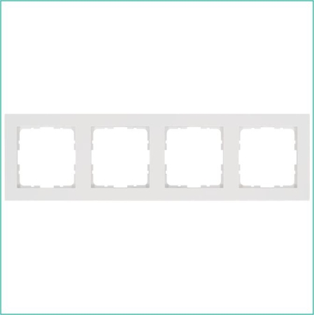 Рамка 4-м G-Classic бел. глянцевый Jasmart G1004W