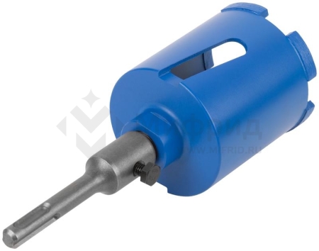 Коронка кольцевая по бетону алмазная безударная SDS-PLUS 5 зубьев 68мм в сборе MOS 33472М