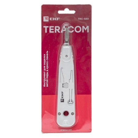 Инструмент для заделки витой пары в кросс-панель TERACOM EKF TRC-S50 Инструмент для заделки витой пары в кросс-панель TERACOM EKF TRC-S50