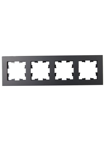 Рамка 4-м BRITE РУ-4-2-Бр стекло черн. матов. IEK BR-M42-G-31-K02