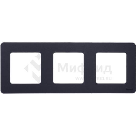 Рамка 3-м СП Inspiria IP20 антрацит IEK 673953
