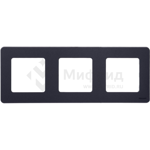 Рамка 3-м СП Inspiria IP20 антрацит IEK 673953