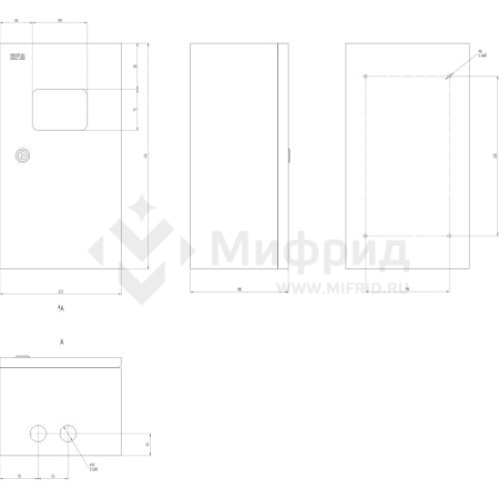 Корпус ЩМПг (окно)-01 410x220x175 IP54 NO_SIMPLE_STM_SHMPg(okno)-01_IP54 метал. Эра Б0041660