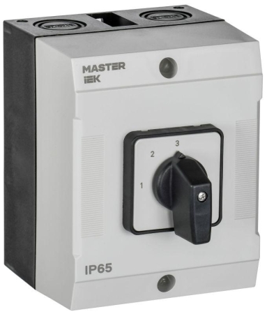 Переключатель кулачковый 10А (сх. 82) в боксе стандартная рукоятка IEK MI-CS20-010-082