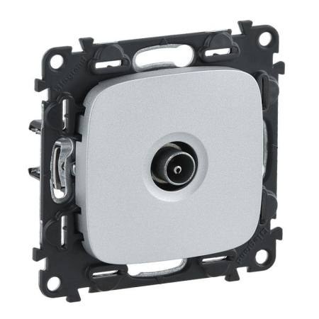 Розетка телевизионная оконечная TV 1-м Valena Allure 10дБ 0-862МГц с лицев. панелью механизм алюм. Leg 753960 Розетка телевизионная оконечная TV 1-м Valena Allure 10дБ 0-862МГц с лицев. панелью механизм алюм. Leg 753960