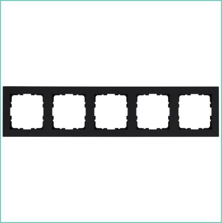 Рамка 5-м G-Classic черн. матов. soft touch Jasmart G1005PB Рамка 5-м G-Classic черн. матов. soft touch Jasmart G1005PB