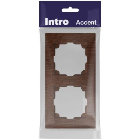 Рамка 2-м СП Accent 6-502-10 венге Intro Б0063754 Рамка 2-м СП Accent 6-502-10 венге Intro Б0063754