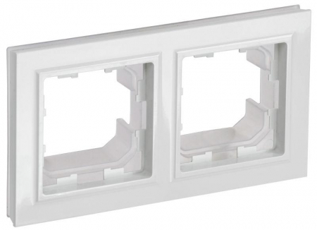 Рамка 2-м IP44 BRITE РУ-2-БрБ-44 бел. IEK BR-M22-44-K01 Рамка 2-м IP44 BRITE РУ-2-БрБ-44 бел. IEK BR-M22-44-K01