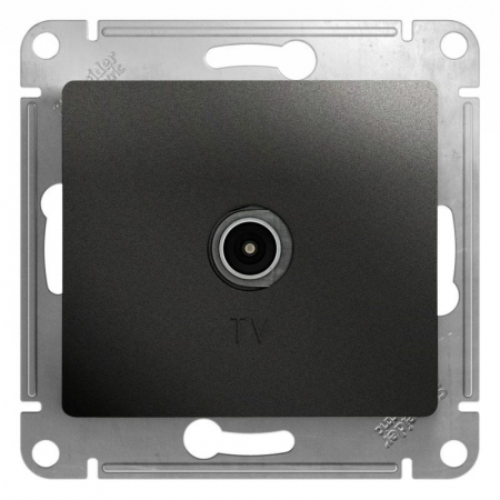 Розетка телевизионная проходная TV 1-м СП Glossa 4дБ механизм антрацит SE GSL000792 Розетка телевизионная проходная TV 1-м СП Glossa 4дБ механизм антрацит SE GSL000792