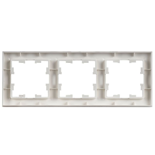 Рамка 3-м BRITE РУ-3-БрАБ арктич. бел. IEK BR-M32-K91