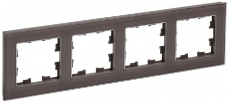 Рамка 4-м BRITE РУ-4-2-БрТБ стекло темн. бронза IEK BR-M42-G-K45 Рамка 4-м BRITE РУ-4-2-БрТБ стекло темн. бронза IEK BR-M42-G-K45