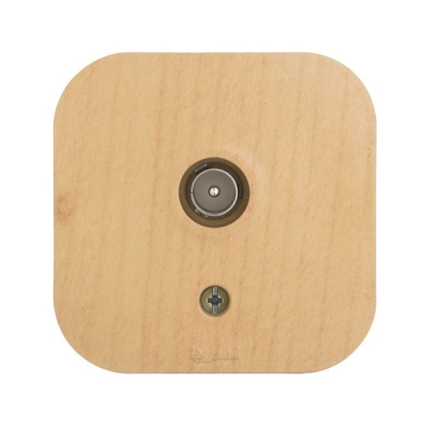 Розетка телевизионная TV 1-м ОП Quteo IP20 с топологией "звезда" дерево IEK 782269 Розетка телевизионная TV 1-м ОП Quteo IP20 с топологией "звезда" дерево IEK 782269