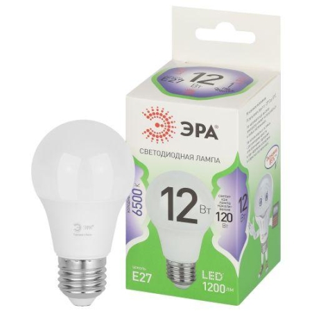 Лампа светодиодная GREEN LINE A60-12W-865-E27 GL 12Вт груша 6500К свет холод. E27 Эра Б0067129 Лампа светодиодная GREEN LINE A60-12W-865-E27 GL 12Вт груша 6500К свет холод. E27 Эра Б0067129