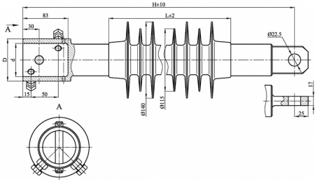 КСПКр на напряжение 25 кВ и нагрузку 70 и 120 кН