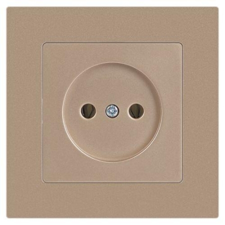 Розетка 1-м СП Accent 6-201-04 16А IP20 250В 2P шампань Intro Б0063663 Розетка 1-м СП Accent 6-201-04 16А IP20 250В 2P шампань Intro Б0063663