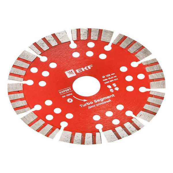 Диск алмазный Turbo Segment 125х22.23мм Expert EKF dd-125ts Диск алмазный Turbo Segment 125х22.23мм Expert EKF dd-125ts
