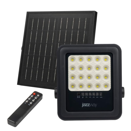 Прожектор светодиодный PFL SOLAR 02 50 6500К GR IP65 ДО с солнечн. панелью и пультом Pro+ JazzWay 5058460 Прожектор светодиодный PFL SOLAR 02 50 6500К GR IP65 ДО с солнечн. панелью и пультом Pro+ JazzWay 5058460