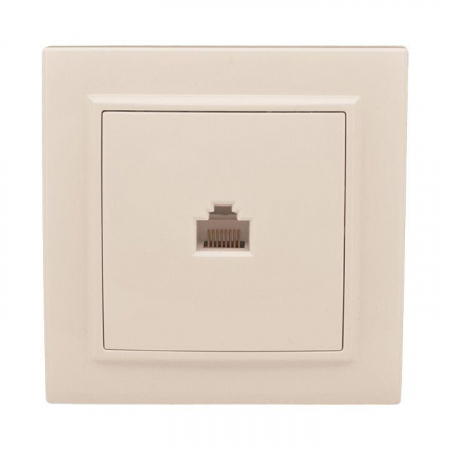 Розетка компьютерная 1-м СП Минск RJ45 беж. EKF ERK01-035-20 Розетка компьютерная 1-м СП Минск RJ45 беж. EKF ERK01-035-20