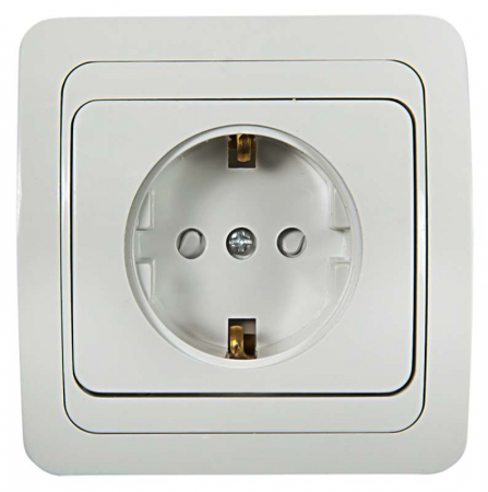 Розетка 1-м CLASSICO защ. шторки с заземл. 2028x бел. ASD / IN HOME 4690612000978 Розетка 1-м CLASSICO защ. шторки с заземл. 2028x бел. ASD / IN HOME 4690612000978