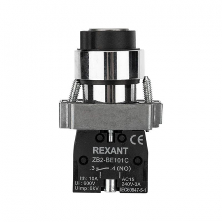 Переключатель BD21 2P с замком NO Rexant 36-5552 Переключатель BD21 2P с замком NO Rexant 36-5552