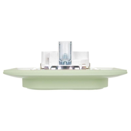 Розетка 2-м SKANDY 16А с заземл. без защ. шторок в сборе SK-R08G мятный IEK SK-R21-16-K06-F