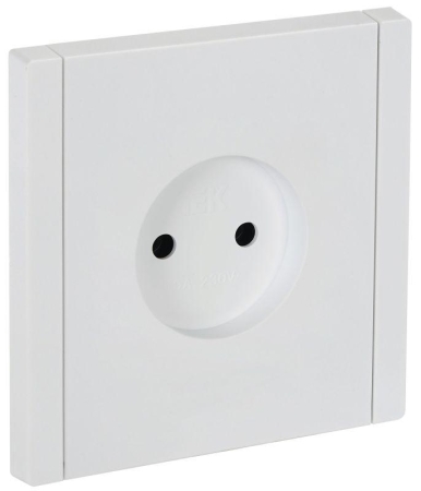 Розетка СП FORTE&PIANO FP218 10А без заземл. без защ. шторок винт. крепл. бел. IEK FP-R10-10-K01