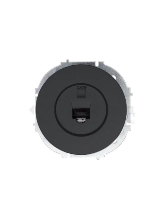 Розетка компьютерная СП OSEN RJ45 кат.6 механизм черн. бархат LEZARD 743-4288-140