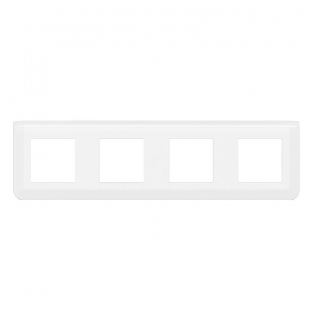 Рамка 4х2мод. Mosaic бел. Leg 078808L