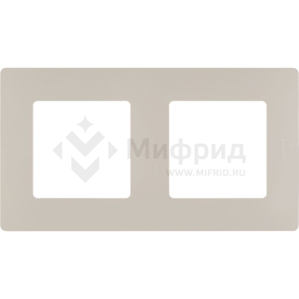 Рамка 2-м СП Etika IP20 сл. кость IEK 672512