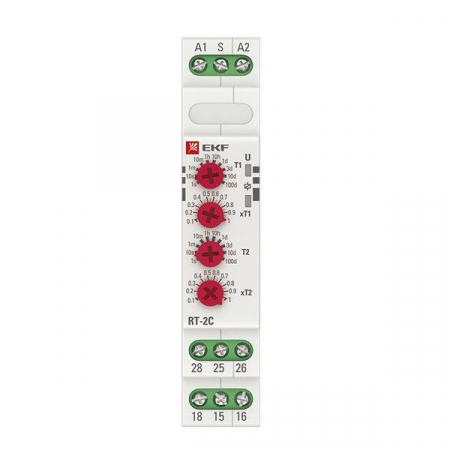 Реле времени RT-2C 12-240В 2 регулир. порога времени 2 исп. конт. PROxima EKF rt-2c-12-240