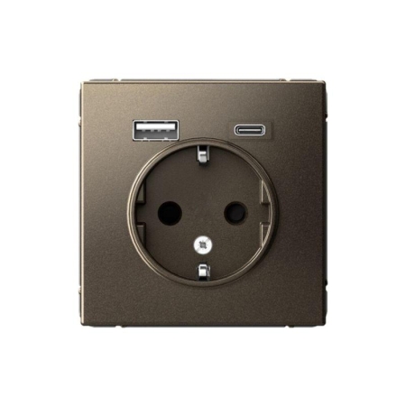 Розетка ArtGallery 16А с 2-мя заряд. устройствами USB A+C 5В/2.4А/3А 2х5В/1.5А механизм мокко SE GAL000632 Розетка ArtGallery 16А с 2-мя заряд. устройствами USB A+C 5В/2.4А/3А 2х5В/1.5А механизм мокко SE GAL000632