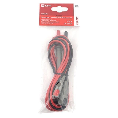 Комплект измерительных щупов TL3006 (1.2м) (18AWG) Expert EKF TL3006 Комплект измерительных щупов TL3006 (1.2м) (18AWG) Expert EKF TL3006