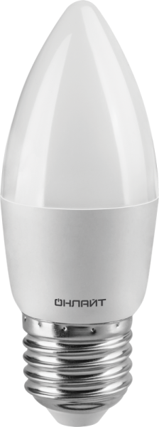 Лампа светодиодная 90 413 OLL-C37-9-230-4K-E27-FR (PRO 90-240В) ОНЛАЙТ 90413