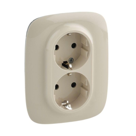 Розетка 2-м СП Valena Allure 16А IP20 250В 2х2P+E защ. шторки безвинт. клеммы с лицев. панелью сл. кость Leg 753826 Розетка 2-м СП Valena Allure 16А IP20 250В 2х2P+E защ. шторки безвинт. клеммы с лицев. панелью сл. кость Leg 753826