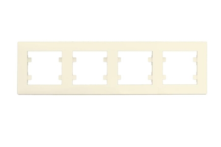 Рамка 4-м Karea RIZZ крем Makel 88010704 Рамка 4-м Karea RIZZ крем Makel 88010704