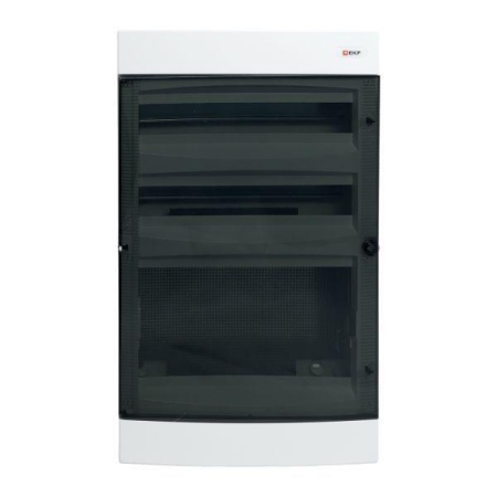 Щит комбинированный Unix 2х18мод. + 1 монтаж. плата 4 габарит IP41 прозр. дверь PROxima EKF ux-2x18+1m-n